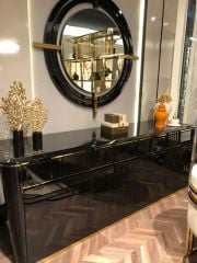 Mermer Kaideli Gold Ağaç Dekor İkili