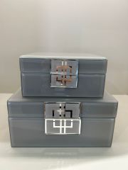 İthal Parlak Dekoratif Kutu Tek Küçük - Pembe