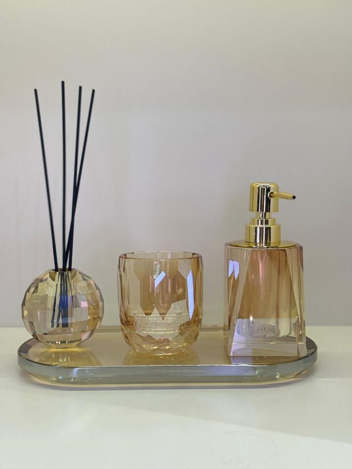 Kristal Banyo Seti - Bal Renk No:1