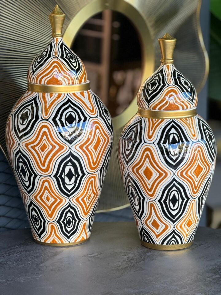 Yeni İthal İkili Dekoratif Küp