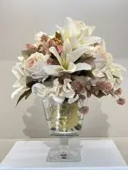 Güllü Ayaklı  Lüx Vazo Orta Boy